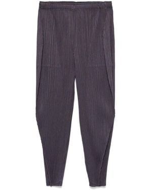 Pleats Please Issey Miyake Lantern Trousers - Blue