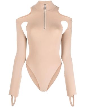 ANDREADAMO Body Con Dettaglio Cut-Out - Bianco