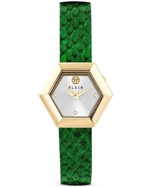 Philipp Plein Reloj La Jungle De Plein Hexagonal Diamond De 28 Mm - Verde