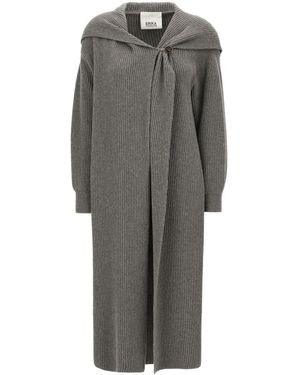 Erika Cavallini Semi Couture フーデッド カーディガン - グレー
