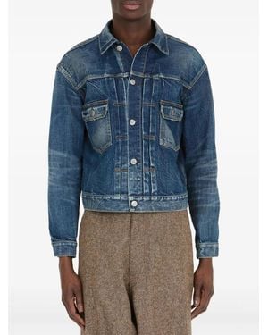 Maison Margiela Cotton Denim Jacket - Blue