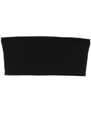 TOTEME Knitted Bandeau Top - Black