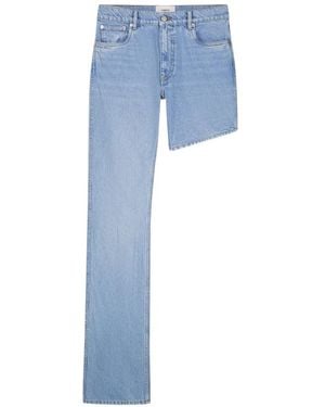 Coperni Asymmetrische Boyfriend-Jeans - Blau