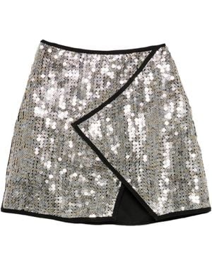 MITILIANE COUTURE Sequin-Embellishment Skirt - Grey