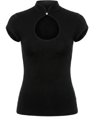 Axel 113 Khy Bcut-Out T-Shirt - Black