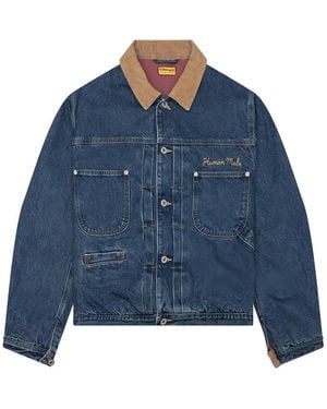 Human Made Corduroy Collar Denim Jacket - Blue