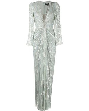 Jenny Packham Abito Con Paillettes Darcy - Verde