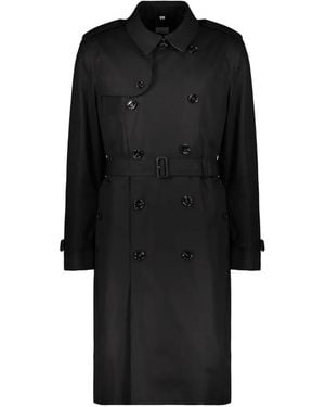 Burberry Double-Breasted Belted Trench Coat - Black
