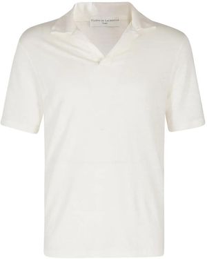FILIPPO DE LAURENTIIS Polo-Collar T-Shirt - White
