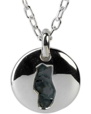 Parts Of 4 Disc-Indicolite Necklace - Metallic