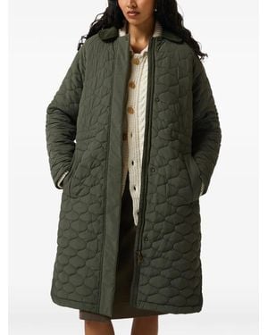 HUNTER Somerset Quilted-Pattern Coat - Green