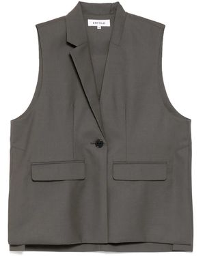ENFOLD WIDE TAILORED VEST ブラック 38 WIDE TAILORED VEST｜38｜BLK｜JACKET｜|ENFÖLD OFFICIAL ONLINE