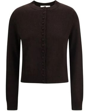 Lisa Yang Button-Up Cashmere Cardigan - Black