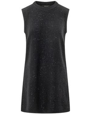 fabiana filippi sequin embellished knitted dress Fabiana Filippi Women's Sequin Knit Midi-Dress - Ebano