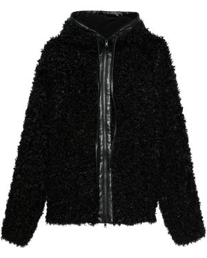 Norma Kamali Faux Fur Coat - Black