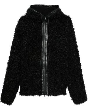 Norma Kamali Faux Fur Coat - Black