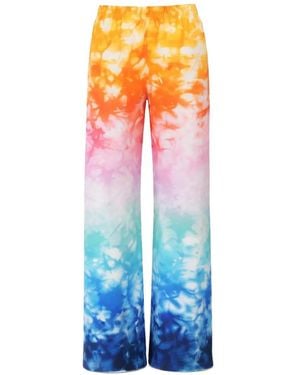 CASABLANCA Monogram Tie Dye Trousers - White