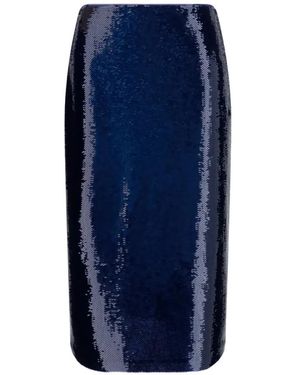 Tom Ford Sequin-Embellished Pencil Skirt - Blue