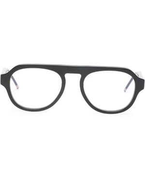 Thom Browne Klassische Pilotenbrille - Schwarz