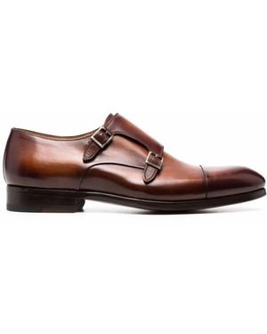 Magnanni Garrett Monk Shoes - Brown