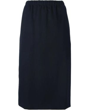 Comme des Garçons Straight Midi Skirt - Blue
