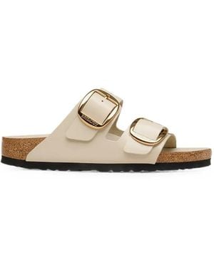 Birkenstock Arizona Big Buckle Slides - White