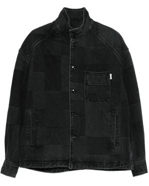 Juun.J Patchwork Denim Jacket - Black