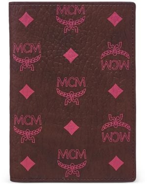 MCM Ottomar Visetos Passport Holder - Purple