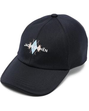 Jacob Cohen Argyle Baseball Cap - Blue