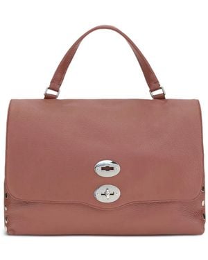 Zanellato Medium Postina Daily Leather Satchel - Purple