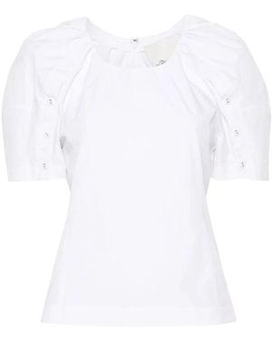 3.1 Phillip Lim Bloom Pleated Blouse - White