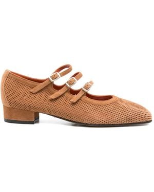 CAREL PARIS Ariana Buckled Court Shoes - Brown