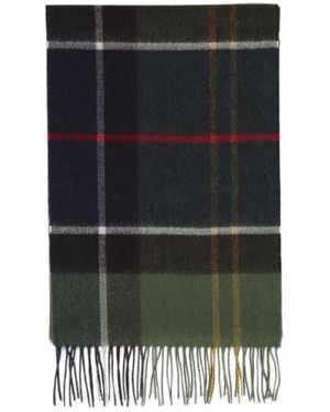 Barbour Écharpe En Laine Carbridge À Motif Tartan - Black