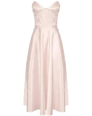 Elisabetta Franchi Jurk Van Gazar-Stof - Roze