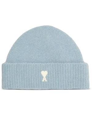 Ami Paris Berretto Ami De Coeur A Righe - Blu