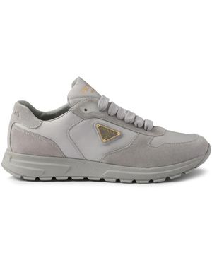 Prada Suede And Re-Nylon Prax 2.0 Trainers - Grey