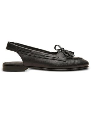 Officine Creative Oliver 103 Tassel-Detail Flat Court Shoes - Black