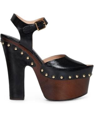 Chloé Meret Studded Platform Sandals - Black