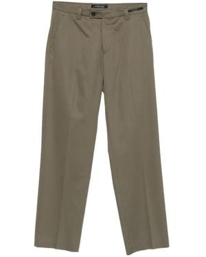 Michael Coal Pressed-Crease Trousers - Grey
