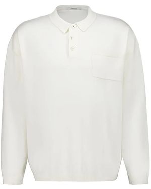 Commas Kastiges Poloshirt - Weiß