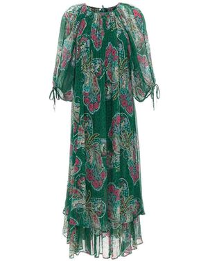 RIXO London Hayden Floral-Print Dress - Green