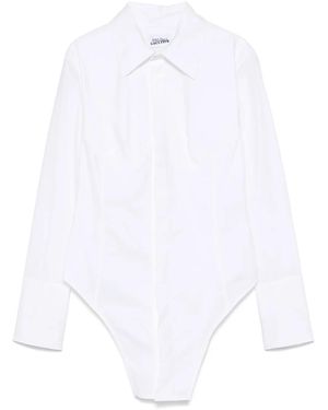 Jean Paul Gaultier Poplin Bodysuit - White