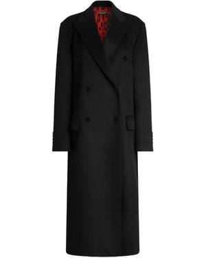 Dolce & Gabbana Abrigo Con Doble Botonadura - Negro