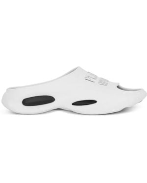 Philipp Plein Slippers Met Logo - Wit