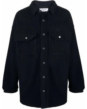 Ambush Press-Stud Shirt Jacket - Blue