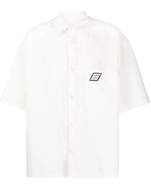 Ambush Bowlinghemd Mit Logo-Patch - Weiß