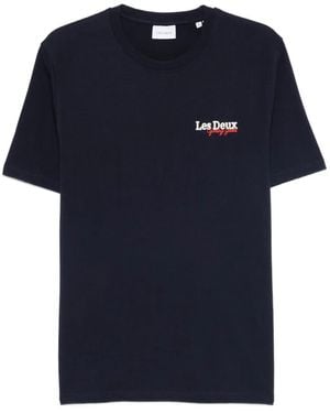 Les Deux Racing Organic Cotton T-Shirt - Blue