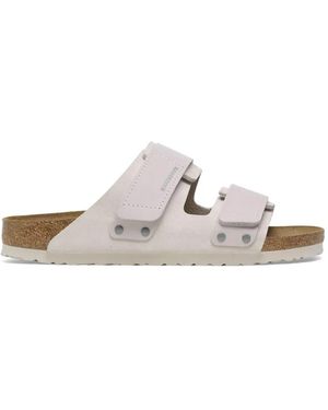 Birkenstock Uji Strap Suede Sandals - White