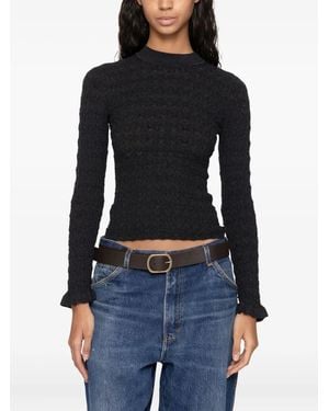 Sea Jersey Ruby texturizado - Negro