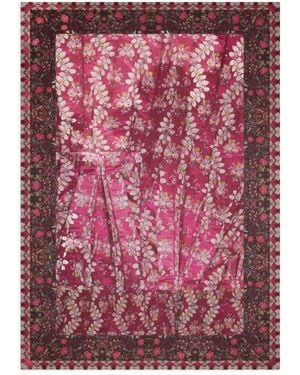 Pierre Louis Mascia Hawnbci Floral-Print Shawl Scarf - Red